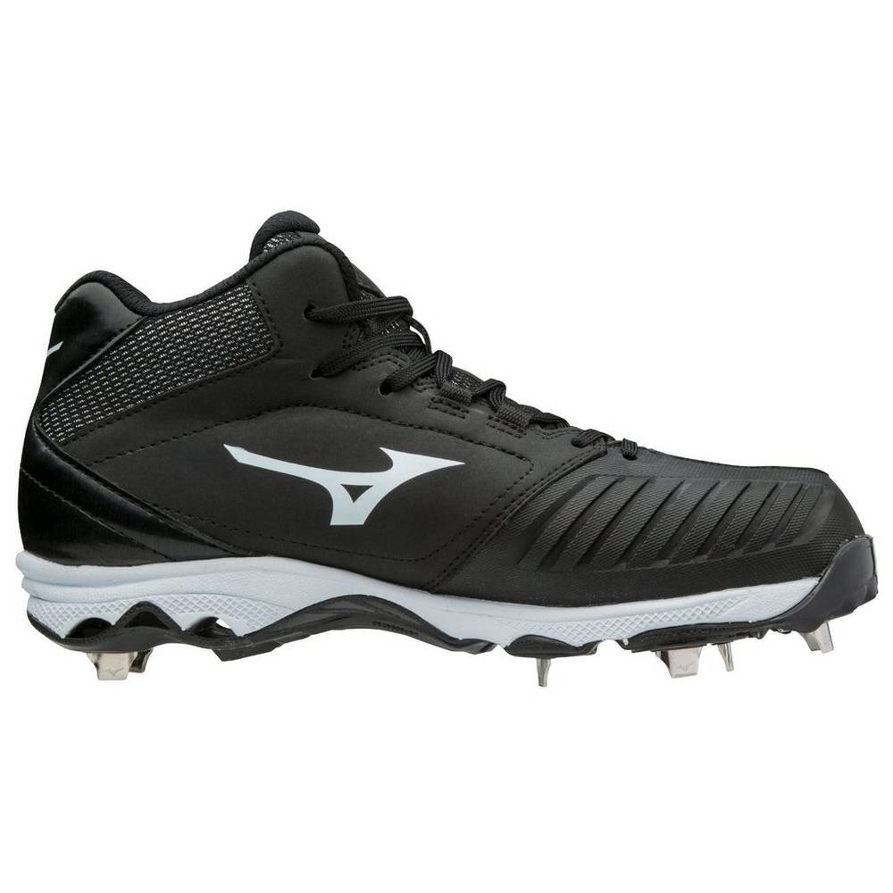Tenis Para Softball Mizuno Mujer Outlet Mizuno 9 Spike Advanced Sweep 4 Mid Metal Negros Blancos Tienda Mizuno Mexico